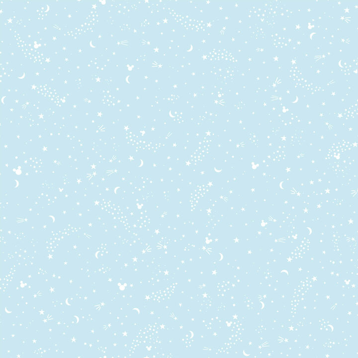 Disney Mickey Mouse Star Teal Wallpaper