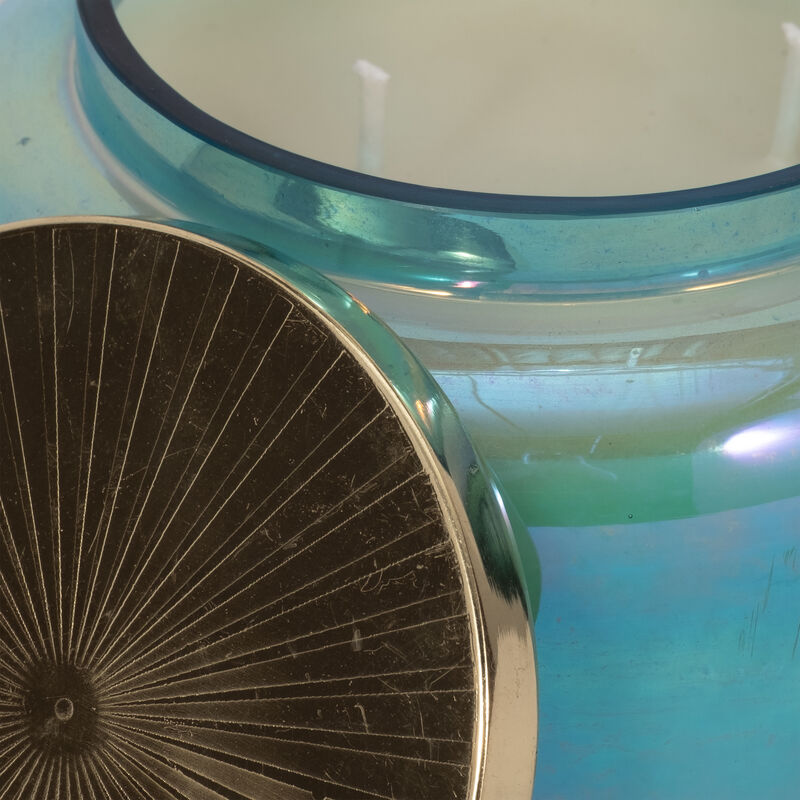 5" Blue Jasmine Luster Candle