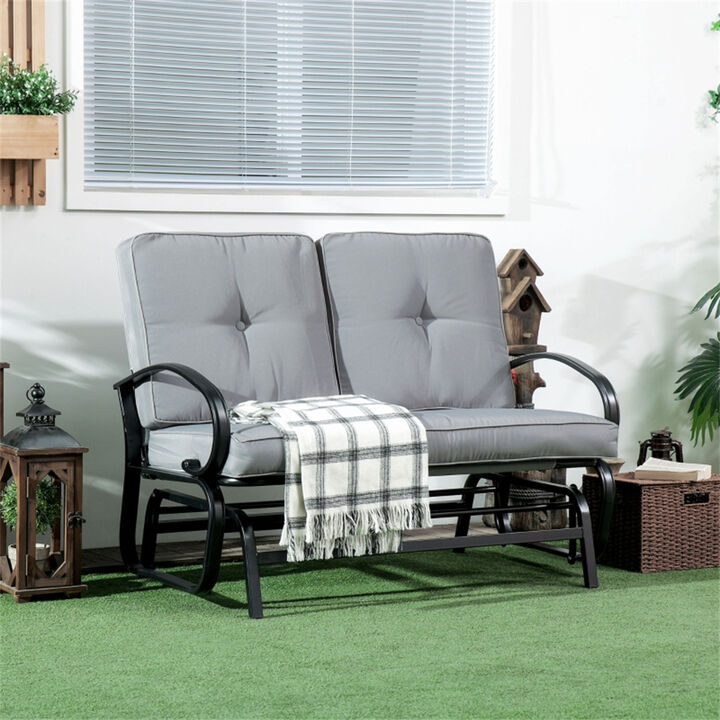 Elegant Outdoor Patio Outdoor Glider Bench For Backyard Seating
