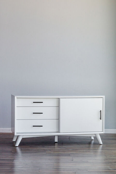 Flynn Small TV Console, White