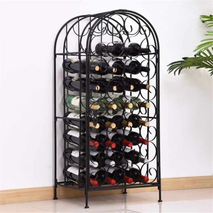 Compact Wine Storage Cabinet with Rack and Display Shelves