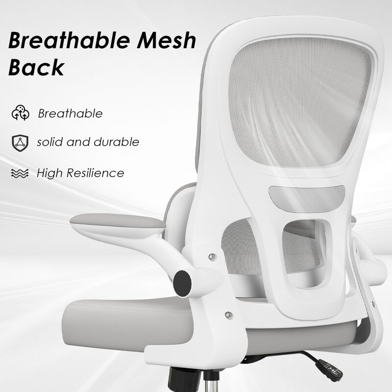 GOODSILO Ergonomic Mesh Office Chair with Tailored Lumbar Support and Flip-Up Armrests for Optimal Comfort and Space Saving image number 1