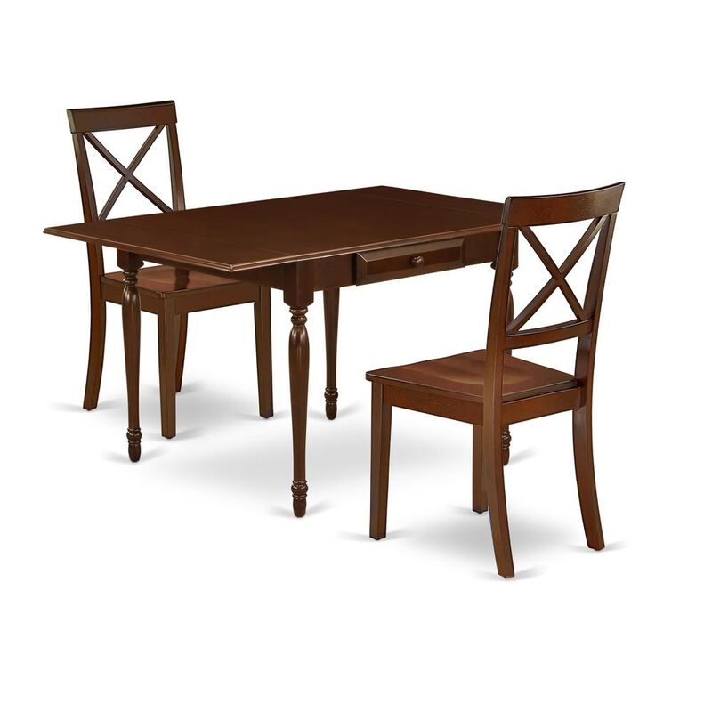 East West Furniture Dining Room Set Mahogany