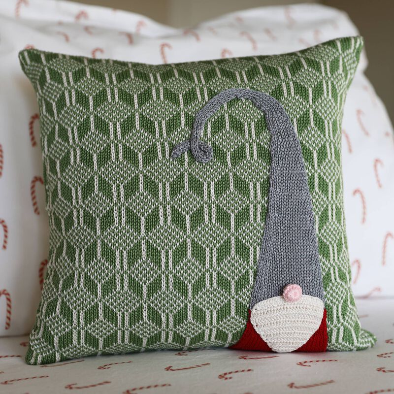 Gnome Christmas Pillow, 12", Holiday Decorations image number 2