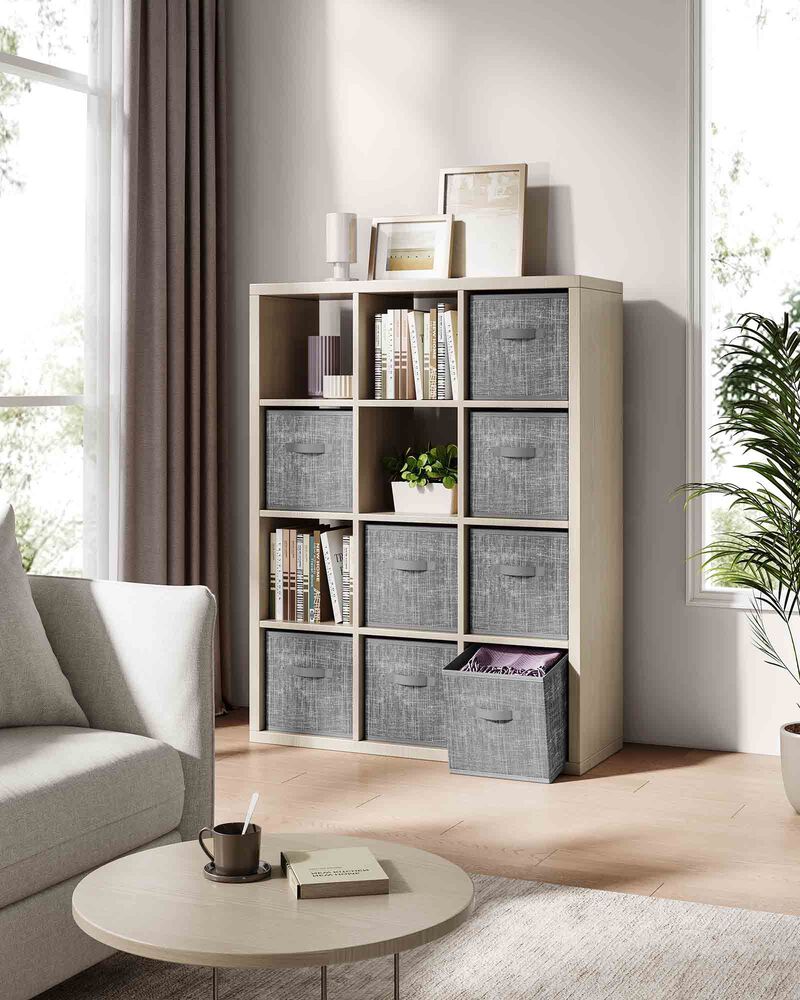 Set of 8 Storage Cubes for Versatile Organization and Space-Saving Storage