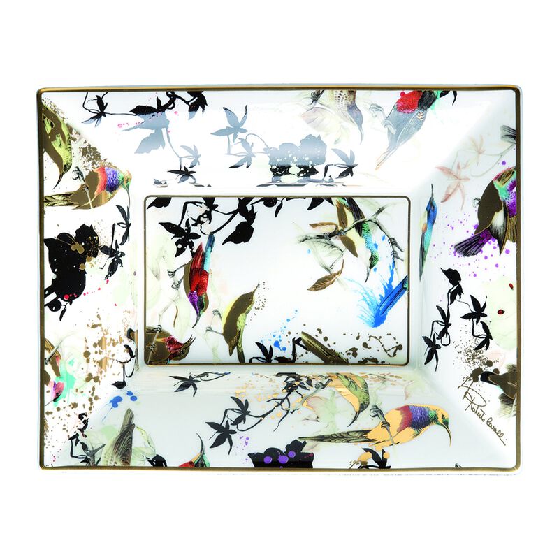 Tray GARDEN'S BIRDS Rectangular Large  7.75" x 6.3" image number 0