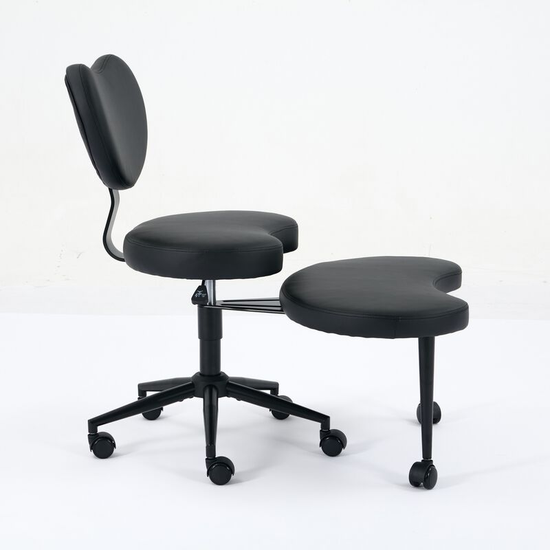 GOODSILO Flexible Seating Meditation Chair With Adjustable Footstool And Lumbar Support For Active Sitting Positions image number 5
