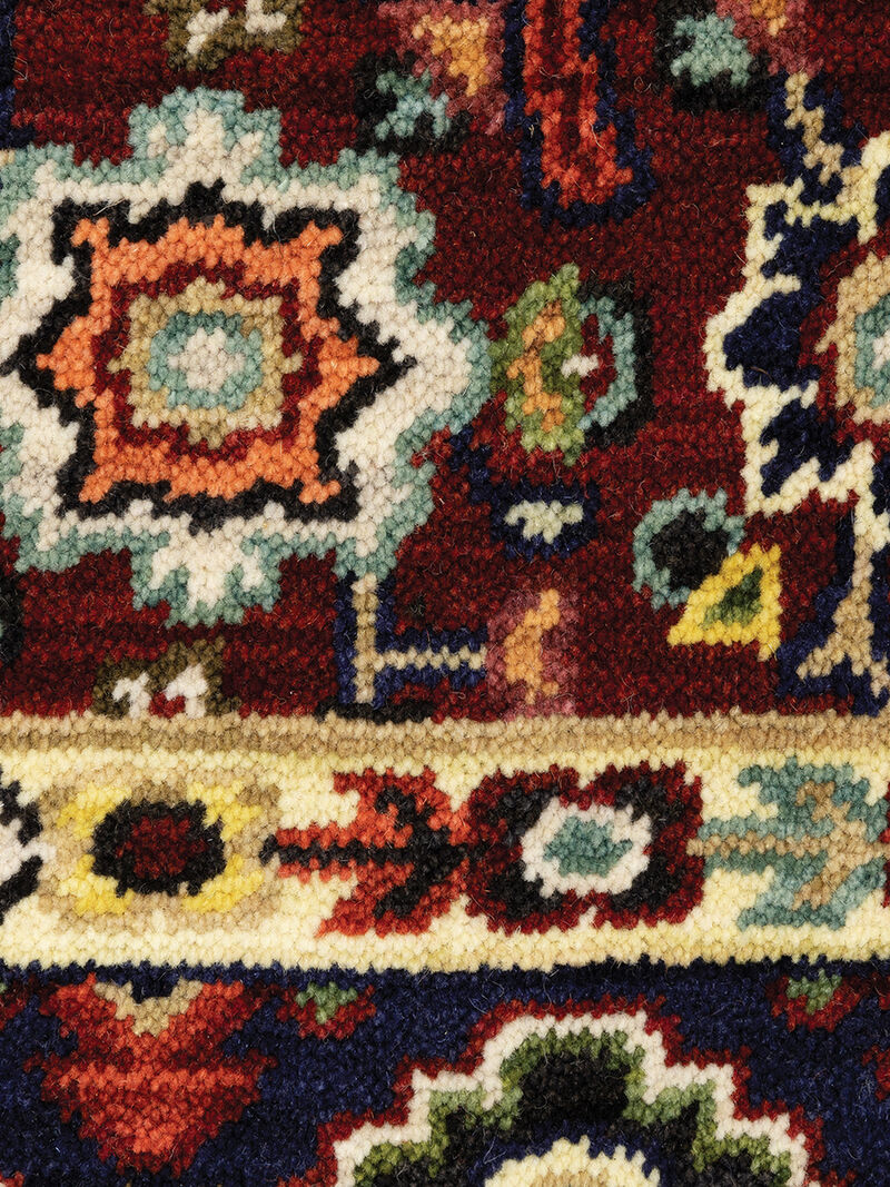 Lilihan 5'3" x 7'6" Red Rug image number 3