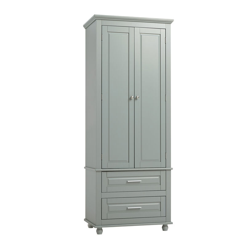Merax Storage Cabinet with Two Drawers for Bathroom