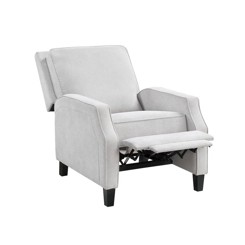 Alpine Furniture Inez Push Accent Back Chair, Light Grey image number 2