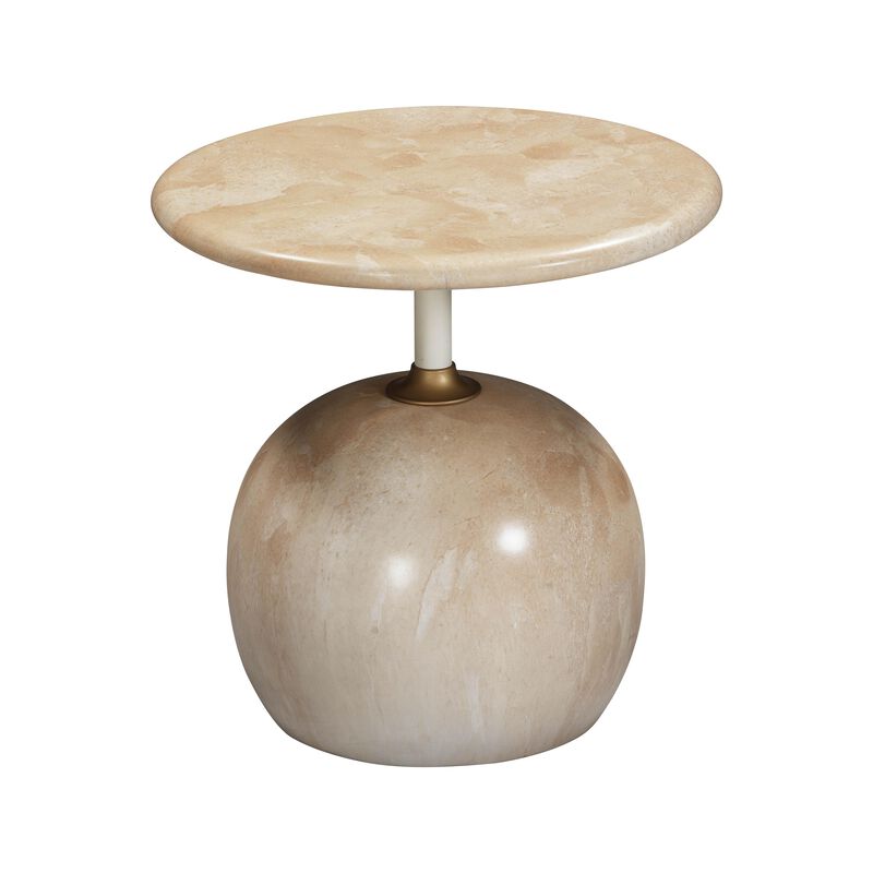 Mire Rose Faux Marble Side Table image number 0