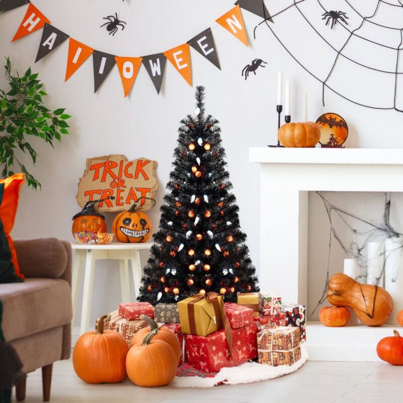 4.5ft Christmas Tree with Spooky Lights and Music image number 1