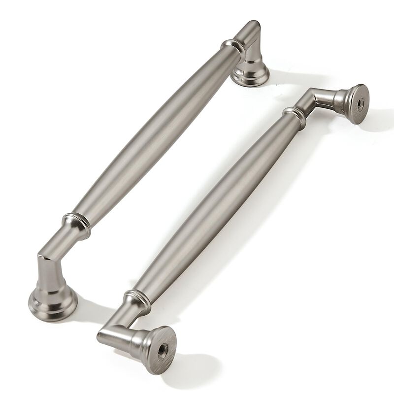 khtumeware 2 Pack 6 Inch(152mm) Brushed Satin Nickel Cabinet Pulls Heavy Duty Solid Cabinet Handles Kitchen Cabinet Hardware for