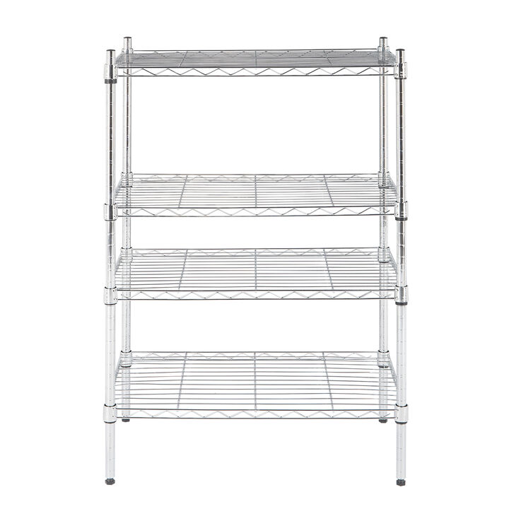 8-Tier Adjustable Wire Shelving Unit Heavy-Duty Metal Storage Rack for Home, Garage & Kitchen Organization