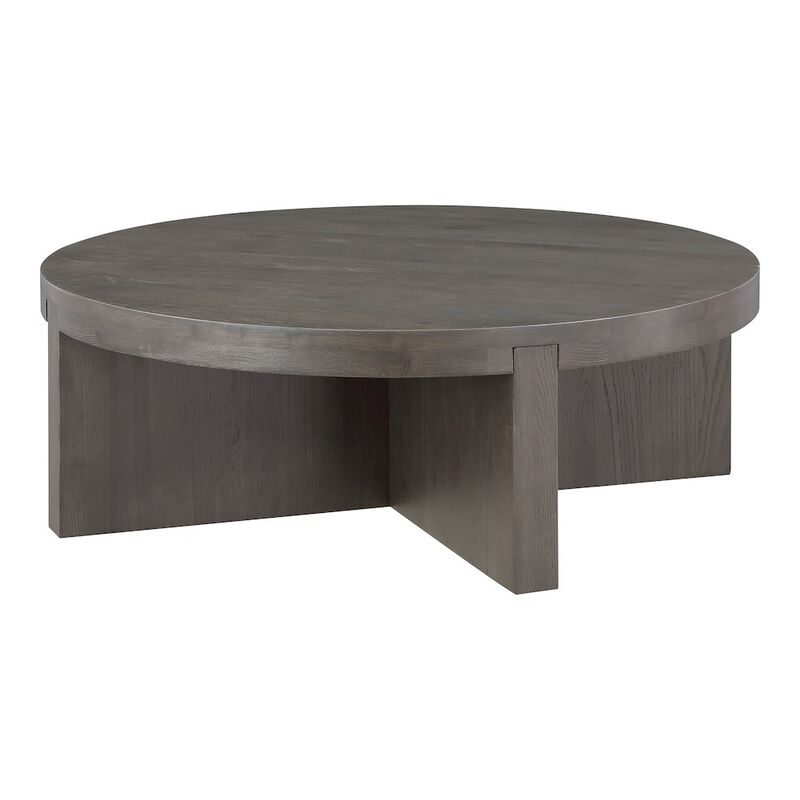 Moe's Home Collection Folke Round Coffee Table Dark Brown