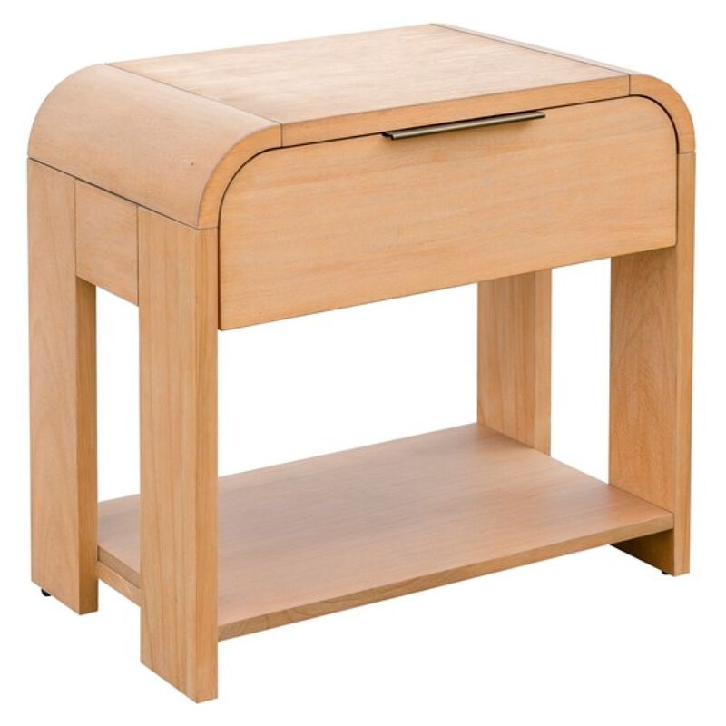 Streamdale Modern One Drawer Waterfall Nightstand