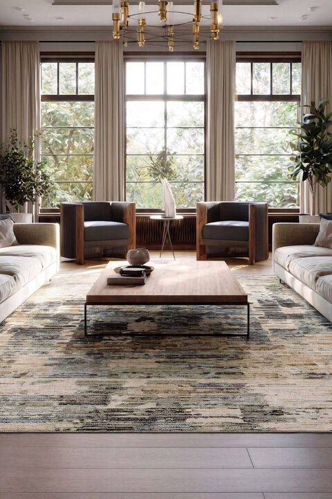 Ariel Escape Neutral 5'3" x 7'6" Rug