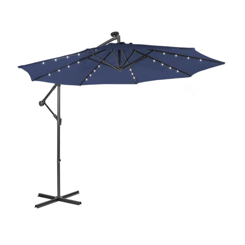 Hivvago 10 Feet Patio Cantilever Umbrella with Tilting System
