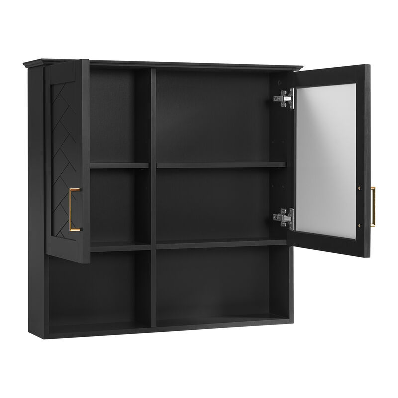 ELEMENT ACE Versatile Wall Mounted Medicine Cabinet with Adjustable Shelves and Soft Close Doors for Modern Bathroom Storage Solutions image number 6