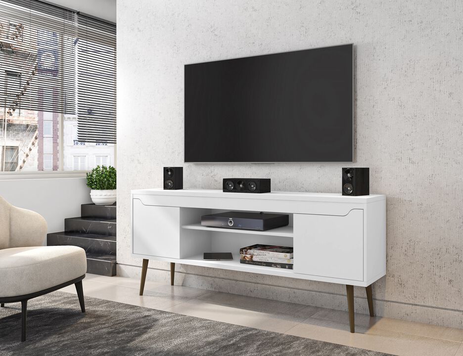 Bradley White TV Stand