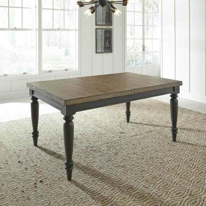 Liberty Furniture Harvest Home 5 Piece Reactangular Table Set in Chalkboard image number 3