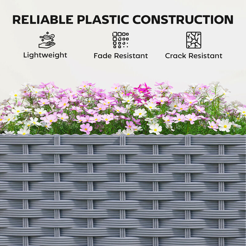 Hivvago Mobile Self-Watering Raised Planter with Trellis image number 6