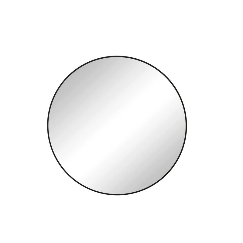ELEMENT ACE Stylish 39 Inch Round Wall Mirror with Metal Frame for Modern Home Decor Bathroom Living Room Bedroom image number 0