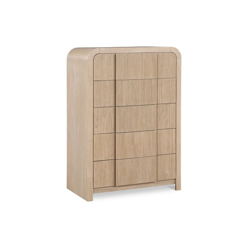 Meridian Furniture Fluted Natural Chest