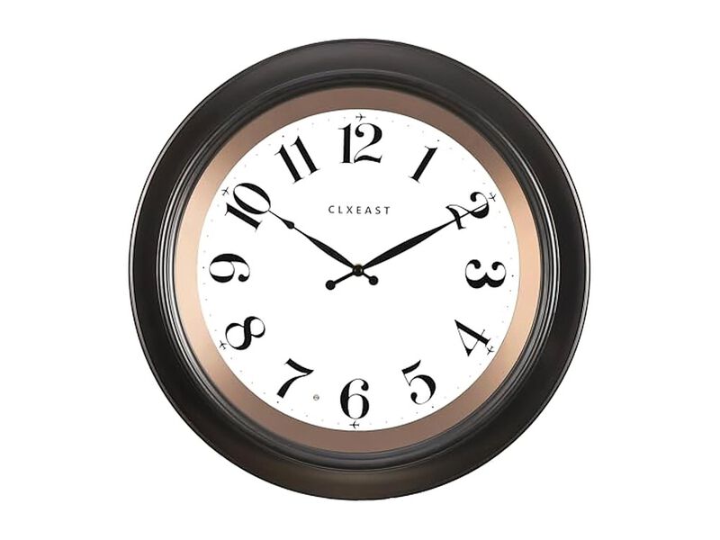 Illuminated Ai Smart Night Light Sensor Wall Clock 18 Inch Glow In Dark Black image number 1