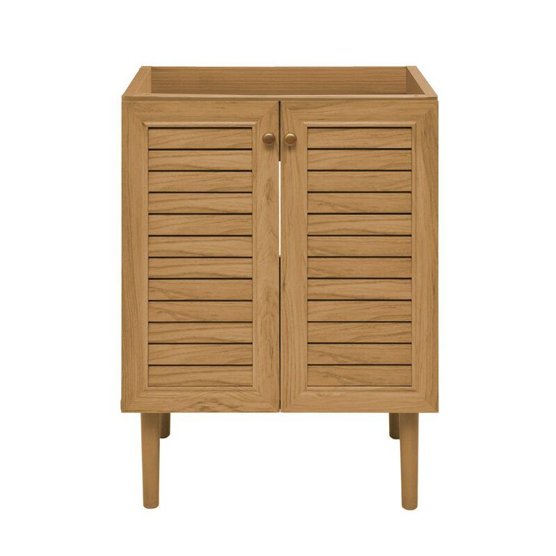 Bron 24" Freestanding Bathroom Vanity Cabinet without Top in Golden Oak image number 0
