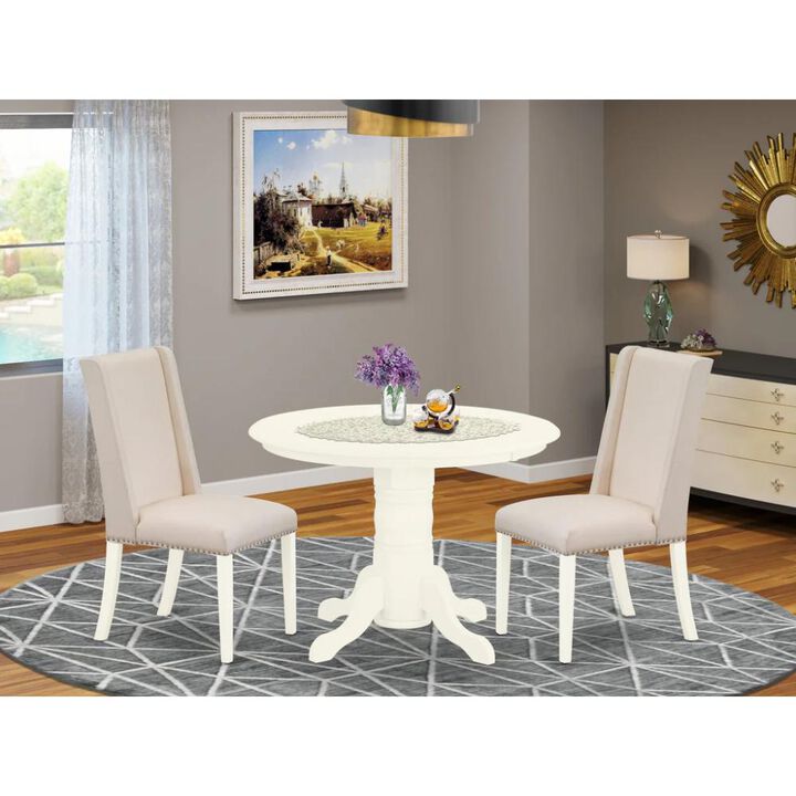 Dining Room Set Linen White