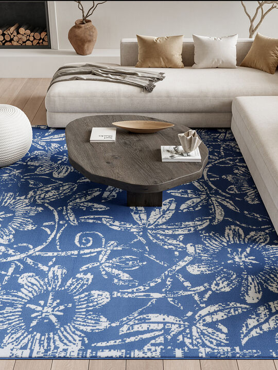 Whimsicle WHS05 Blue 8' x 10' Rug