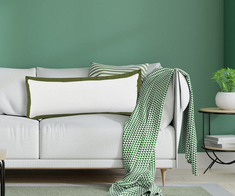 100% Cotton Zippered Pillow &ndash; Geometric Pattern for Bedroom or Living Room