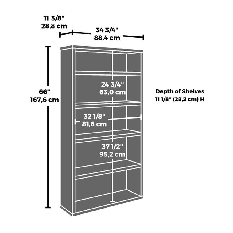 Affirm 36"x66" Bookcase