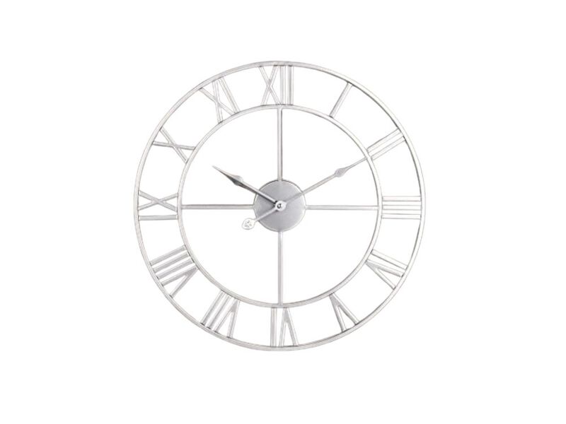 Large Wall Clock Silent Non Ticking Roman Numerals Vintage Battery Operated image number 0