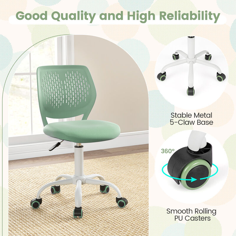 Kids Ergonomic Study Chair with Supportive Backrest and Height Adjustment