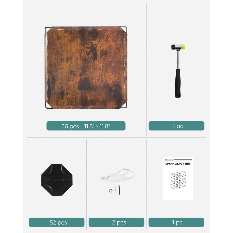 Space-Saving 16-Cube Plastic Shoe Rack &ndash; Shoe Storage Organizer