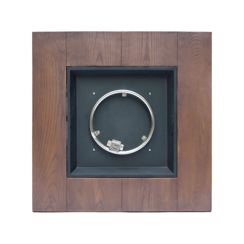 Mondawe Patio 32" Brown Square Gas Burning Outdoor Concrete Fire Pit Wood Pattern