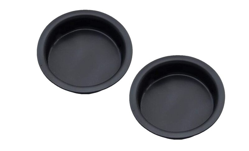 QCAA Solid Brass Finger Pull, 1-3/4"", US10B ORB Oil Rubbed Bronze, Made in Taiwan, 2 Pack