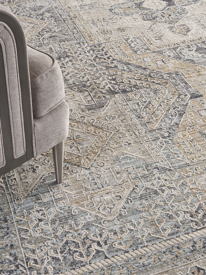 Lynx LNX01 Ivory/Charcoal 9'10" x 13'6" Rug