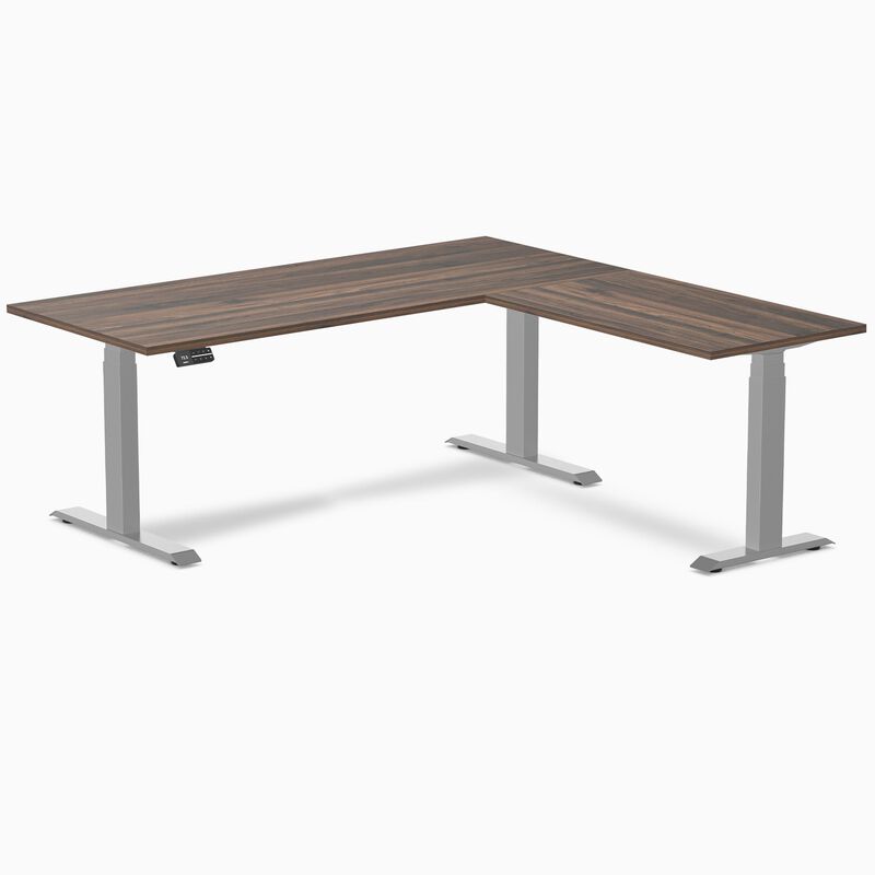 Desky Eco L-Shape Laminate Sit Stand Desk image number 0
