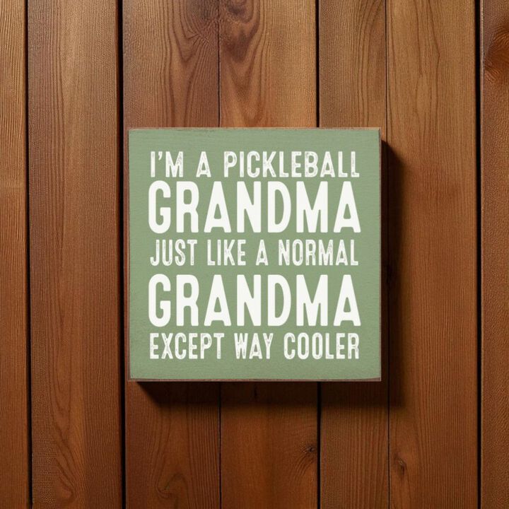 Pickleball Grandma Wooden Sign Funny Pickleball Wall Decor Gift