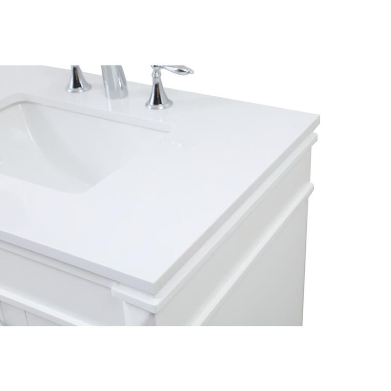 Elegant Kitchen and Bath 32 inch Single bathroom vanity in white
