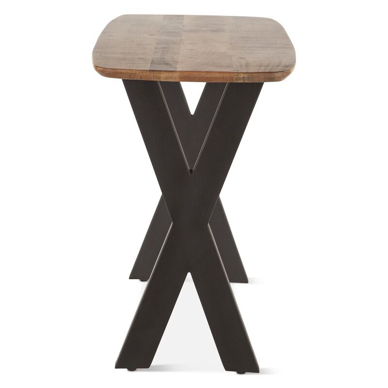 World Interiors Santa Margherita 52 Console Table in Natural Finish