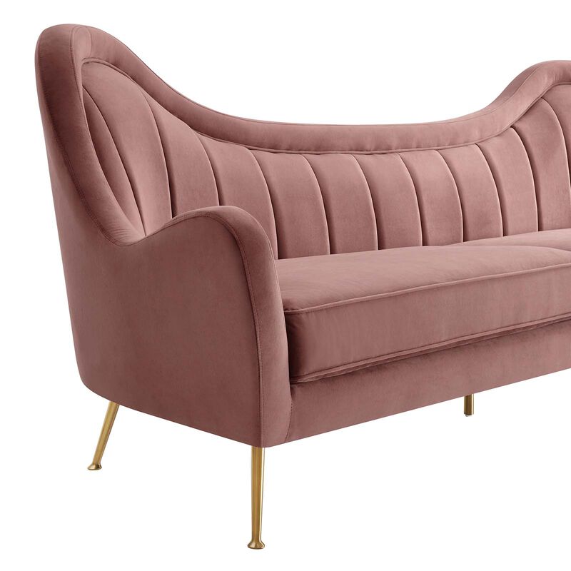 Cheshire Channel Tufted Performance Velvet Sofa image number 3