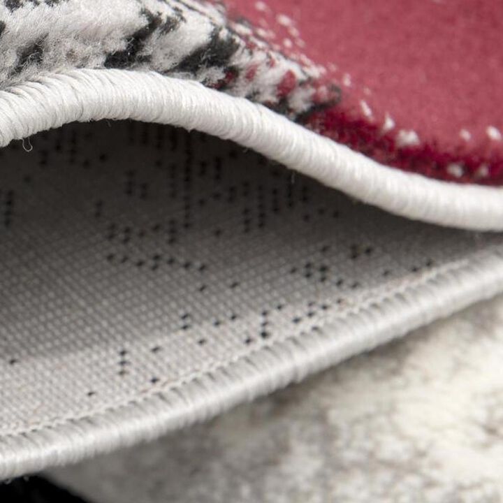 HomeRoots Abstract Area Rug