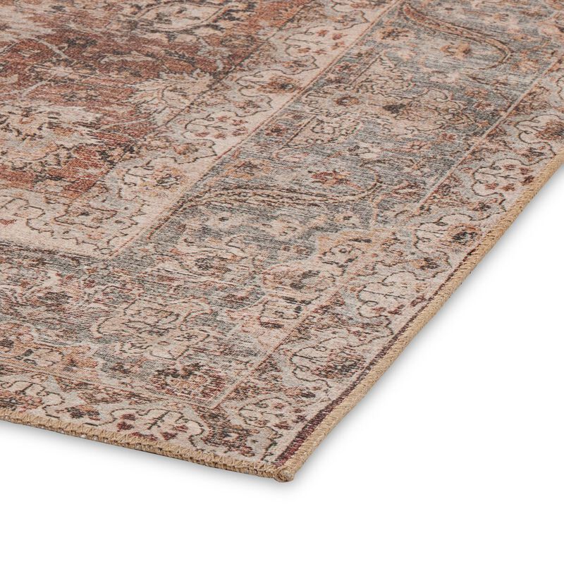 Zari Rust 3' x 12' Runner Rug image number 4