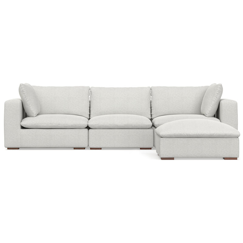 Jasmine 3-Seater Modular Sofa and Ottoman Set in Performance Fabric image number 3