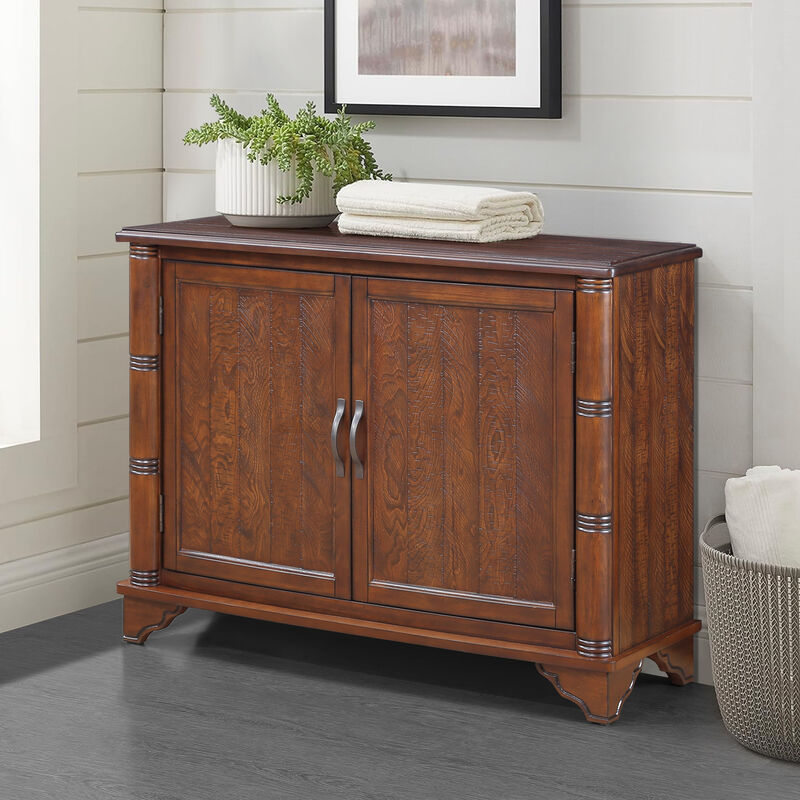 GOODSILO Retro Console Table with Adjustable Storage Shelf image number 3