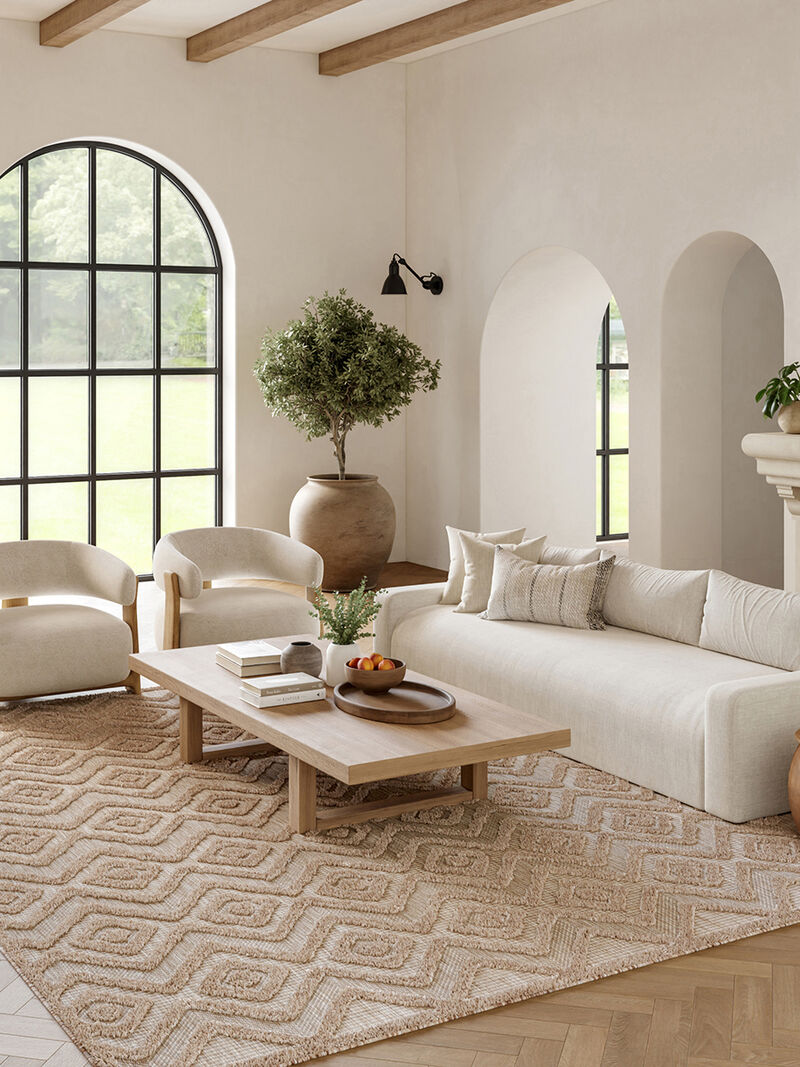 Versatile NRV01 Natural/Beige 7' x 10' Rug image number 13